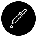 Dropper Pipette Black Filled icon