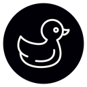 Duck toy icon