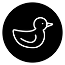 Duck toy icon