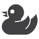 Duck vector 3 icon