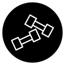 Dumbbell pair icon