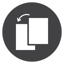 Duplicate Black Filled icon