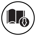 E book download Black Filled icon