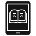 E book download Black Filled icon