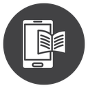 E Learning Black Filled icon