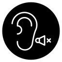 Ear deaf icon