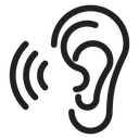 Ear vector icon