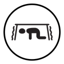 Earthquake safety place icon