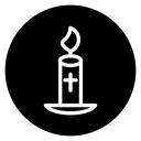 Easter candle icon