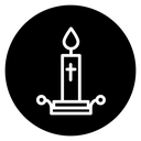 Easter candle icon