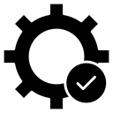 Easy Setup Gear Checkmark icon