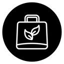 Eco bag icon