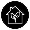 Eco house icon