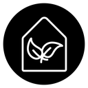 Eco house icon