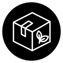 Eco packaging icon