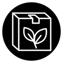 Eco packaging icon
