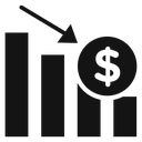 Economic Loss Bar Chart icon