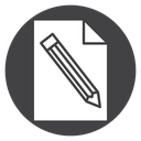 Edit Button Black Filled icon