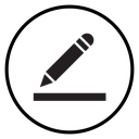 Edit text Black Filled icon
