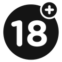 Eighteen plus icon