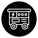 Electric generator icon