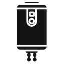 Electric heating boiler icon