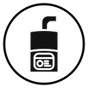 Electric heating boiler icon
