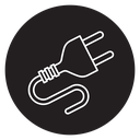 Electric plug icon