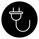 Electric plug icon