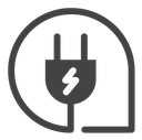 Electric plug icon