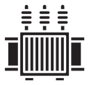 Electric transformer icon