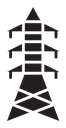 Electrical tower icon