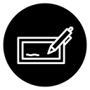 Electronic signature icon