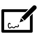 Electronic signature 1 icon
