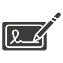 Electronic signature icon