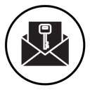 Email security key icon