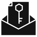 Email security key icon