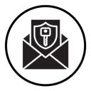 Email security key icon