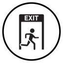 Emergency exit icon