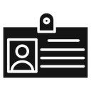 Employee id card icon