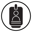 Employee id card icon