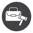 Employment law Black Filled icon