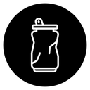 Empty can soda icon