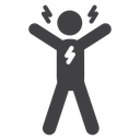 Energized human icon
