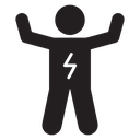 Energized human icon
