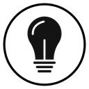 Energy efficiency light bulb Black Filled icon