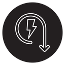 Energy reduction icon