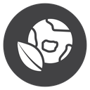 Environment Leaf Globe icon