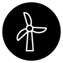 Eolic energy icon