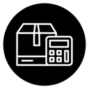 Estimate cost delivery icon